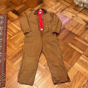 Insulated boiler suit, camel brown, men’s extra large